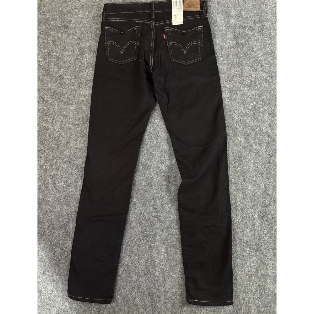 Levi's 518 Superlow Bootcut Jeans Women 7 Long Black Y2K 2006 NWT‎
